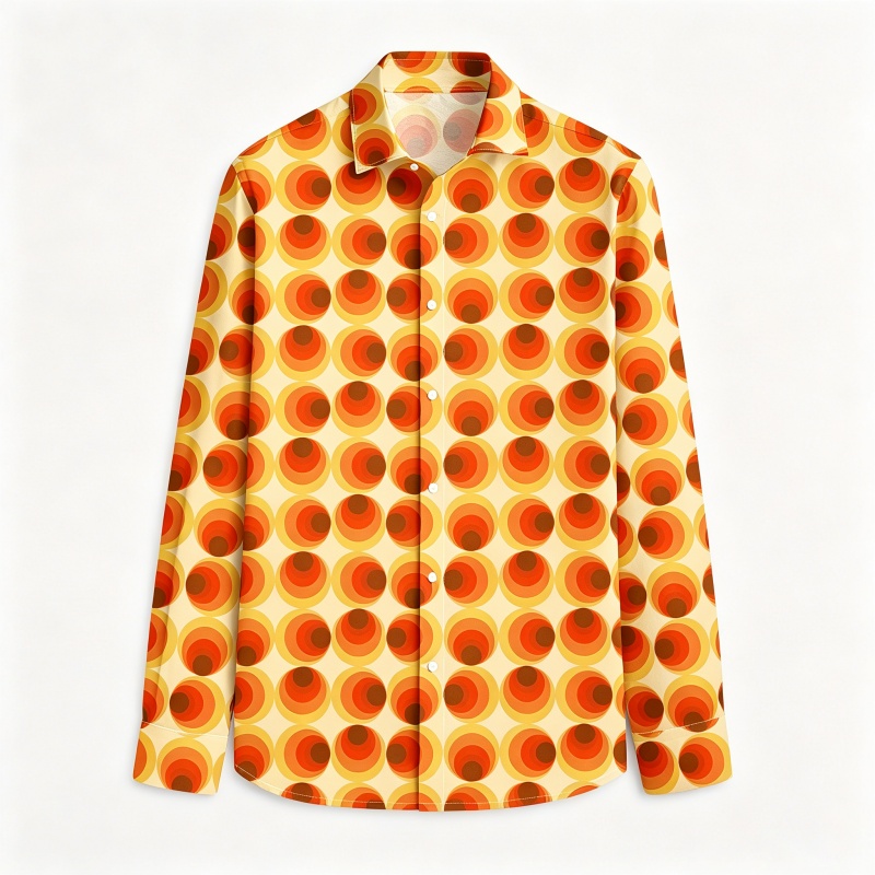 Queer Men'S Fashion - 2026 Nieuwe Mode Herenoverhemd Gepersonaliseerd Geprint