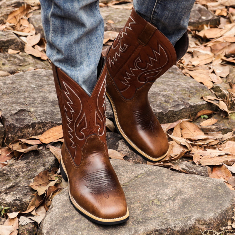 Men'S Fashion Loafers - Mode Mannen Vrouwen Halfhoge laarzen Handgemaakte