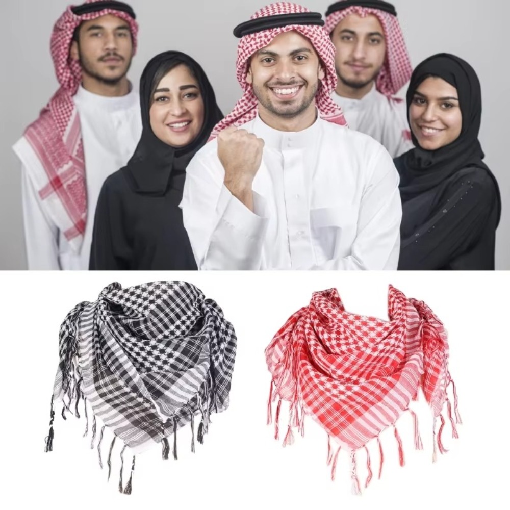 Men'S Fashion Head Scarf - Arabische sjaal, grote Arabische shemagh hoofddoek