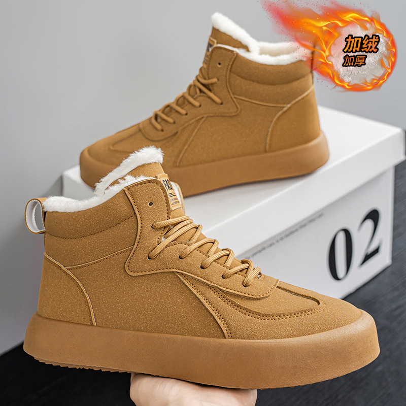 Men Fashion Korean Style - 2025 Winter Nieuwe Warme Katoenen Herenschoenen