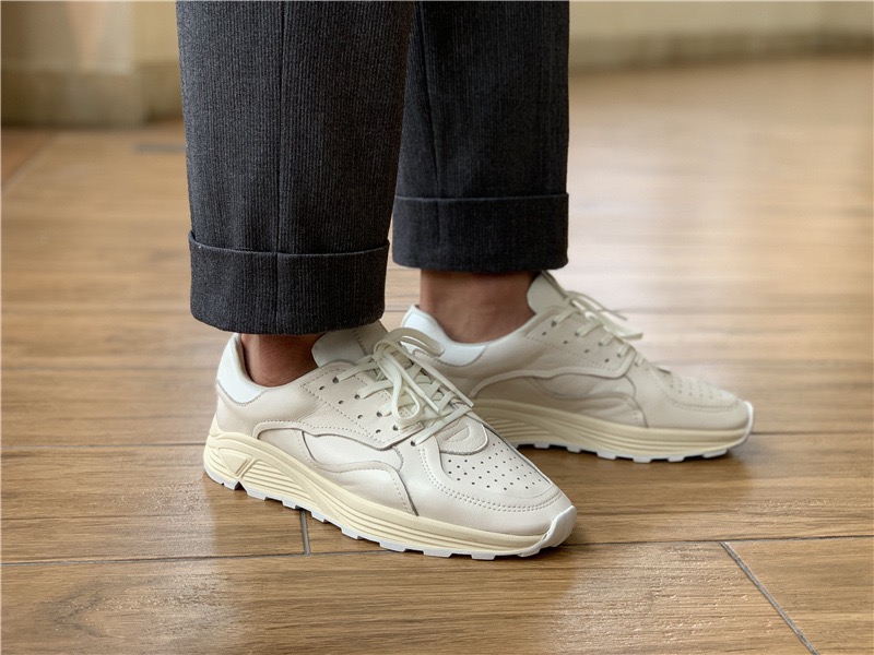Men'S Fashion Loafers - Casual witte herenschoenen met ronde neus