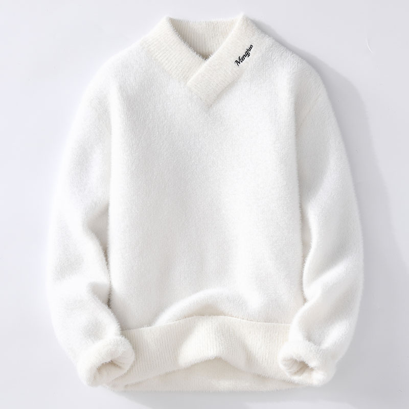 Men'S Fashion V Neck Sweater - Truien mannen winter Koreaanse stijl herenmode