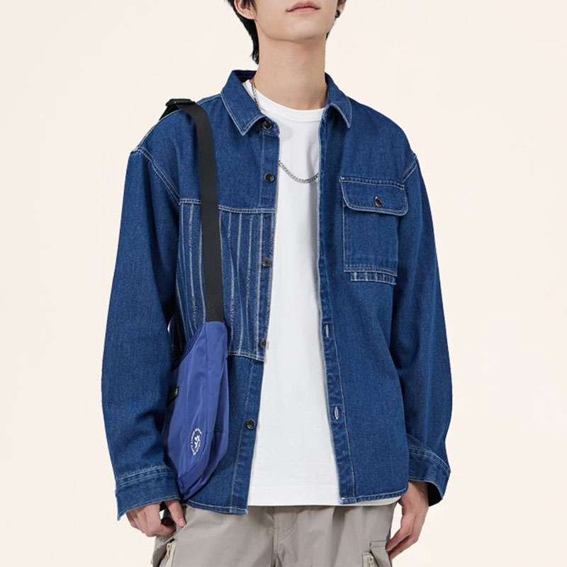 Men'S Fashion Now - Mannen Koreaanse Chic Turn-down Kraag Zak