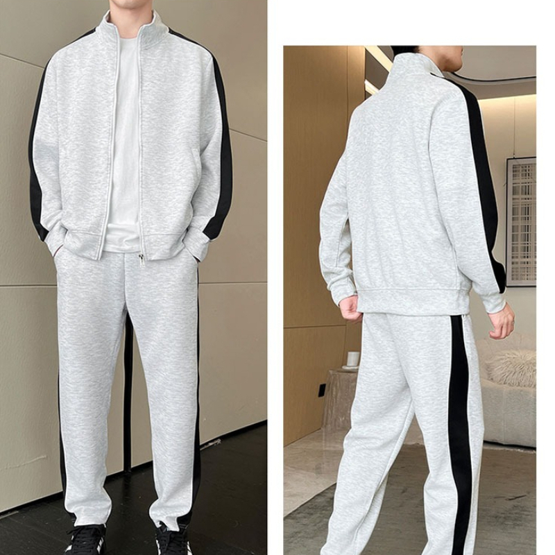 Jacket Mens Fashion - Herfst heren trainingspak casual joggers patchwork