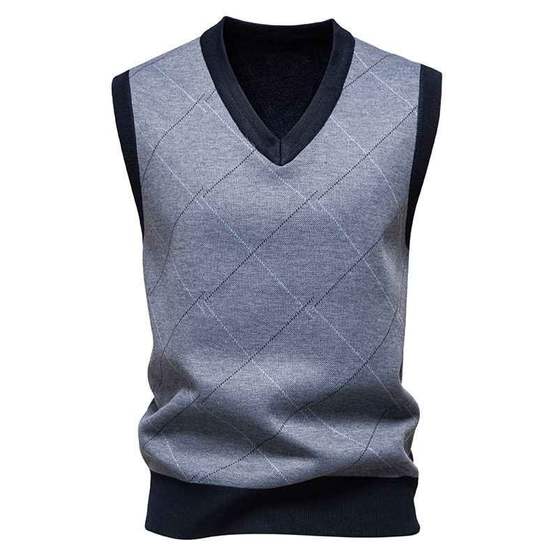 Men'S Fashion V Neck Sweater - 2026 Nieuwe Aankomst Herfst Winter Herenmode