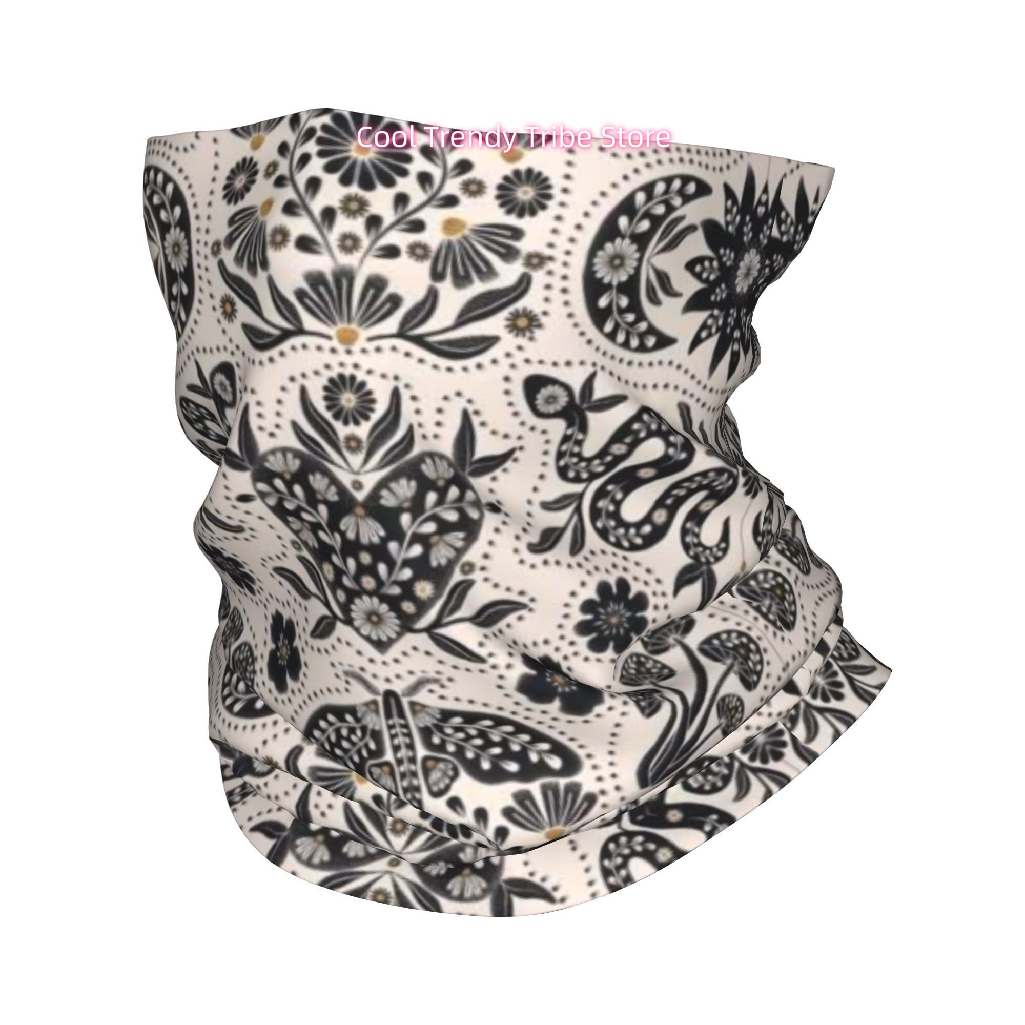 Men'S Fashion Head Scarf - Retro Folk-stijl Plant- en dierenbohemien stijl