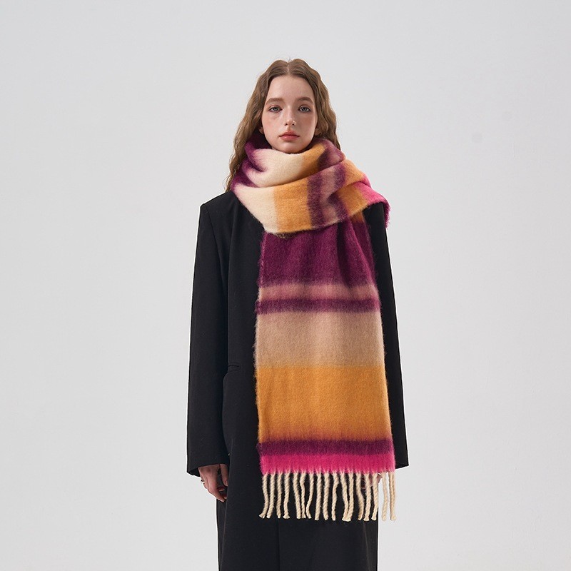 Nieuwe Winter Regenboog Plaid  - Mens Fashion Poncho recensie en prijs