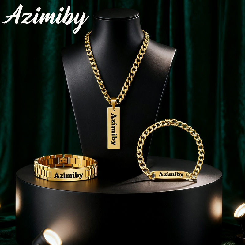 Azimiby aanpasbare naam klassi - Men'S Fashion Jewelry Bracelets recensie en prijs
