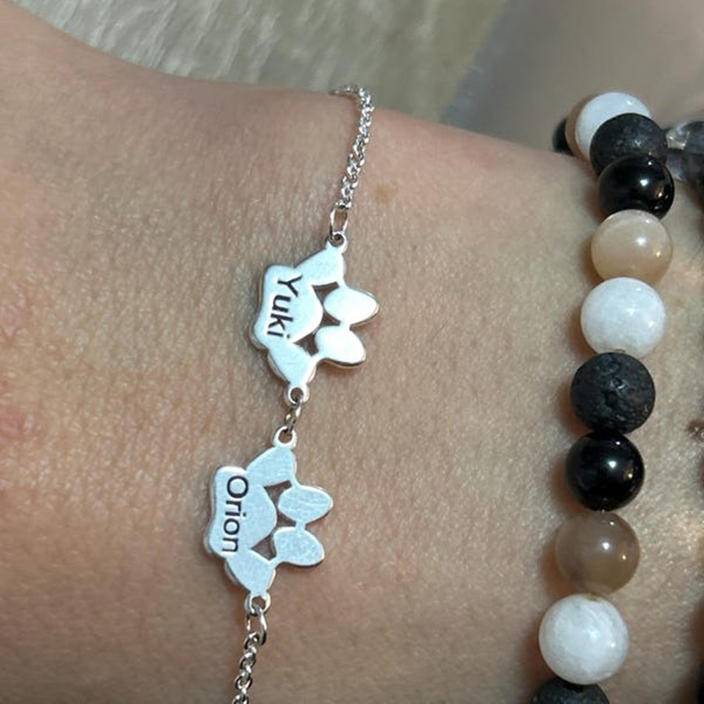 Aangepaste pootafdruk enkelban - Men'S Fashion Jewelry Bracelets recensie en prijs