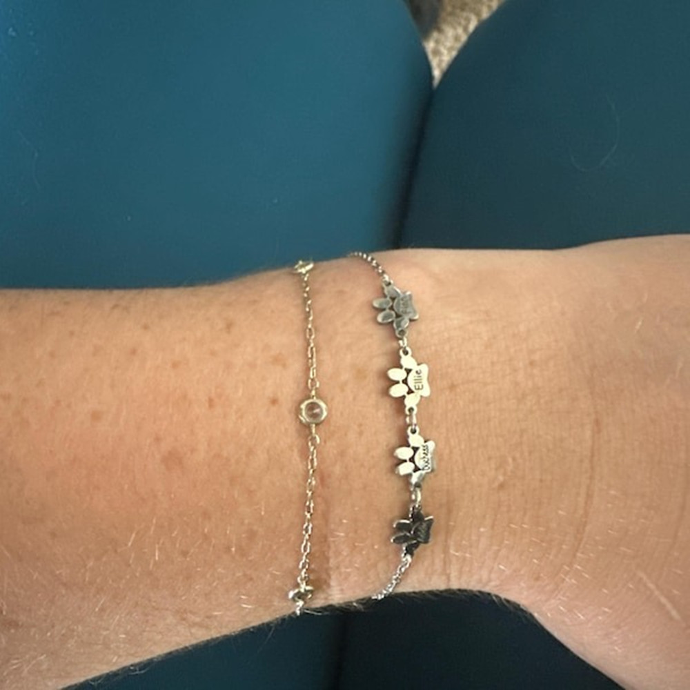 Aangepaste pootafdruk enkelban - Men'S Fashion Jewelry Bracelets recensie en prijs