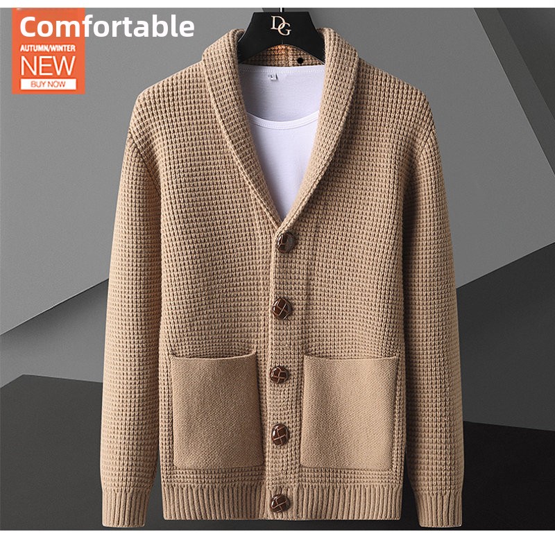 Hoogwaardige luxe gebreide jas - Men Fashion Korean Style recensie en prijs