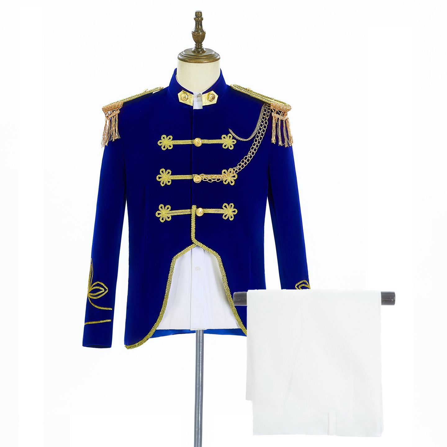 Mode marineblauw rokkostuum vo - Jacket Mens Fashion recensie en prijs