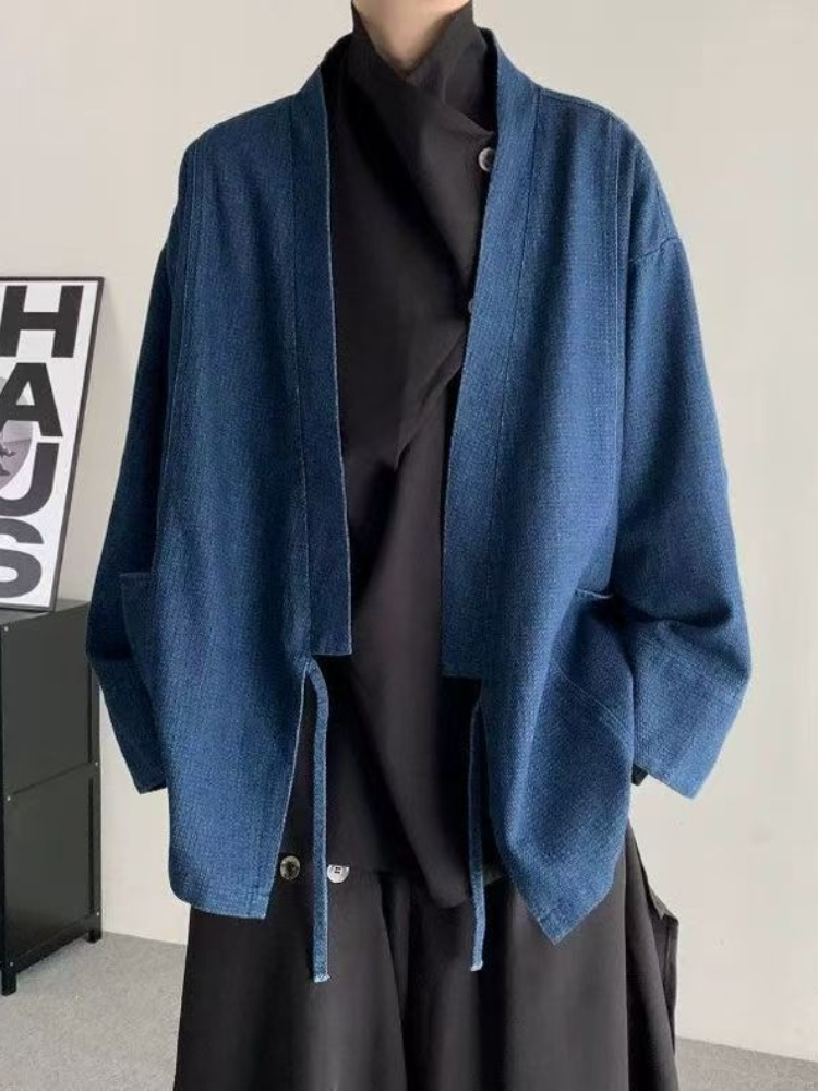 Vintage Japanse stijl denim ja - Mens Fashion Jumpers recensie en prijs