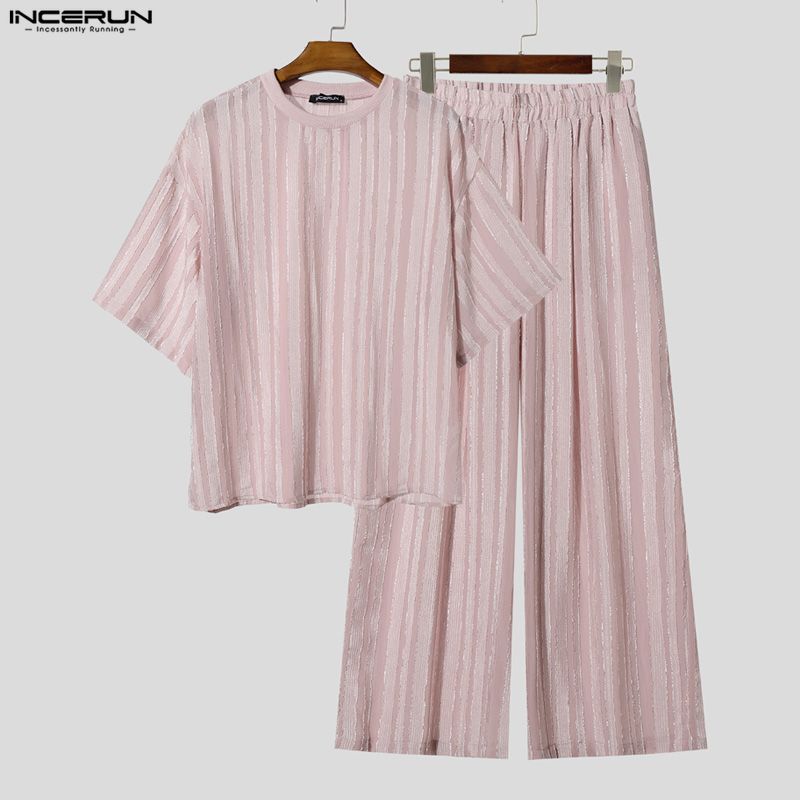 INCERUN Herensets Gestreepte T - Men'S Fashion Course recensie en prijs