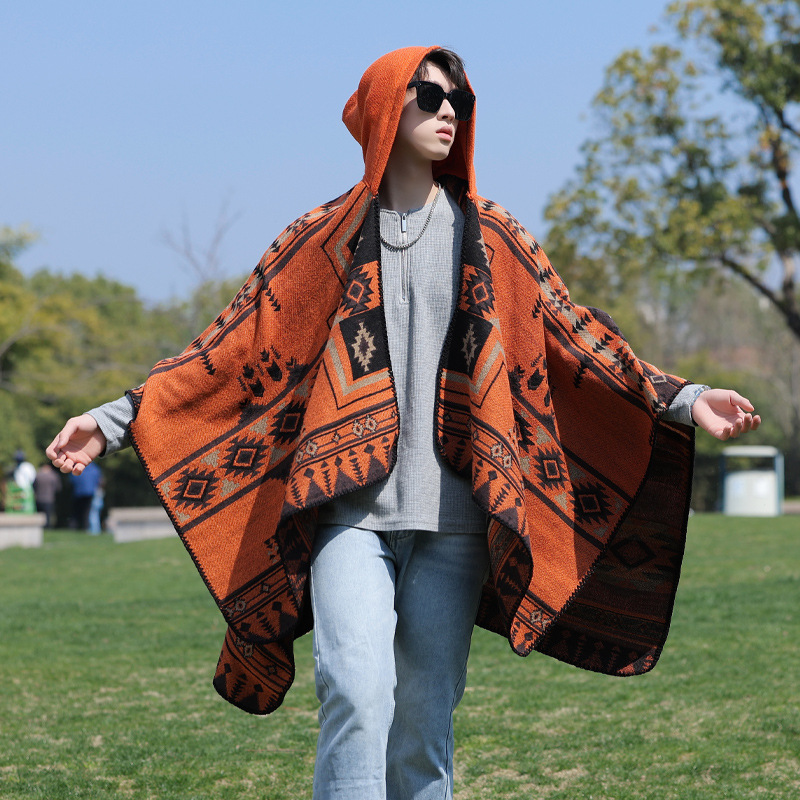 Man Poncho Imiteren Kasjmier A - Mens Fashion Poncho recensie en prijs