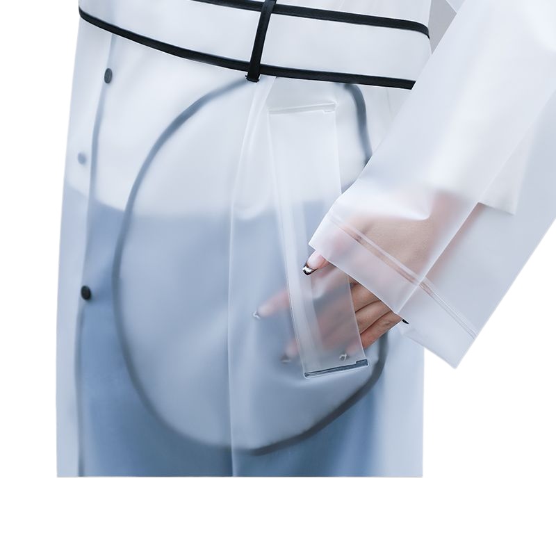 Modieuze transparante regenjas - Mens Fashion Poncho recensie en prijs